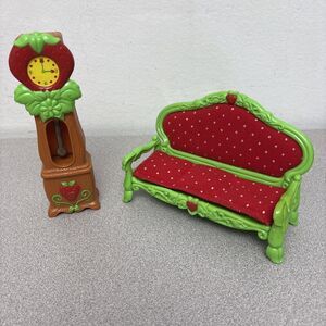 Vintage Strawberry Shortcake Berry Happy Home Living Room Furniture, Sofa, Clock